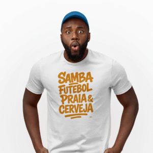 Camisa Unissex Dry Fit Samba Cerveja Branca