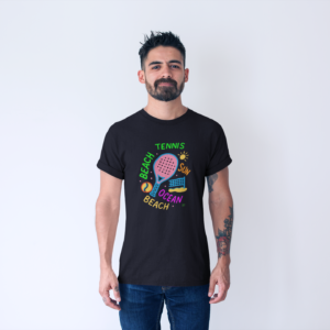 Camisa Unissex Beach Tennis Sun Preta