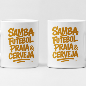 Caneca de Porcelana Samba Cerveja
