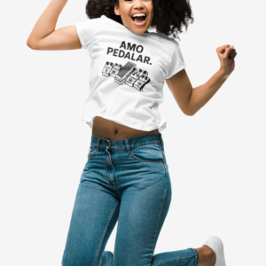 Baby Look Amo Pedalar Branca