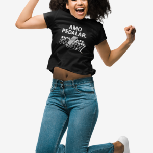 Baby Look Amo Pedalar Preta