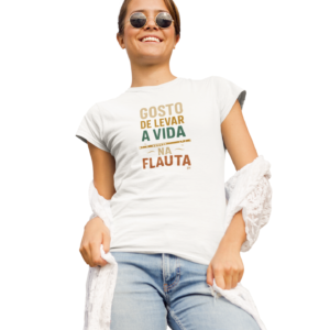 Baby Look Levar a Vida na Flauta Branca