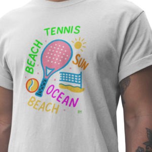 Camisa Unissex Dry Fit Beach Tennis Sun Branca