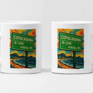 Caneca de Porcelana Leme ao Pontal