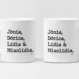 Caneca de Porcelana Jônia