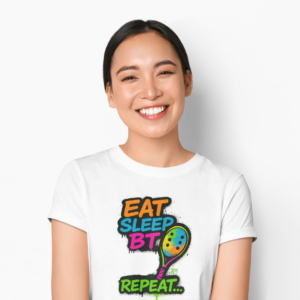 Baby Look Beach Tennis Eat Sleep BT Branca