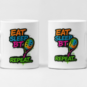 Caneca de Porcelana Beach Tennis Eat Sleep