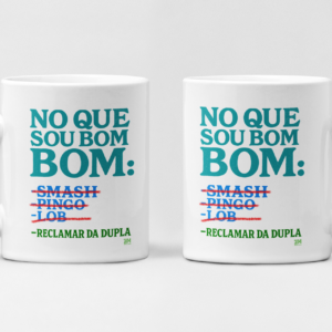 Caneca de Porcelana Beach Tennis No Que Sou Bom